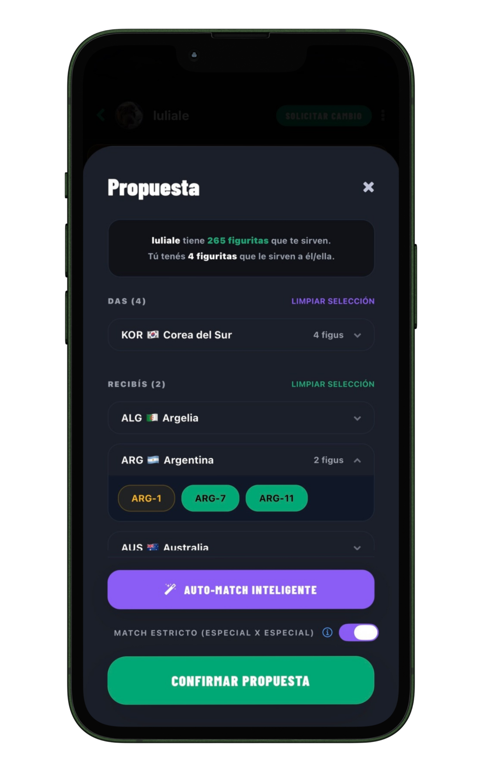 Sistema de cambios